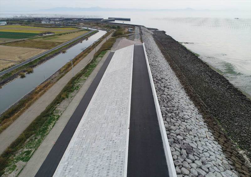 平成３０年度玉名横島海岸保全事業堤防裏法面被覆工（菊池工区１－３）その他工事