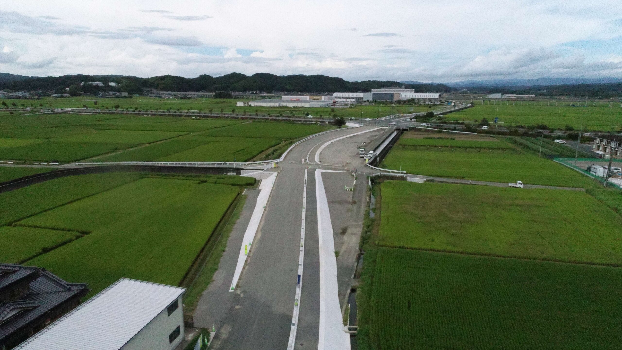 玉名立花線（河崎工区）広域連携交付金（道路改築その1）工事