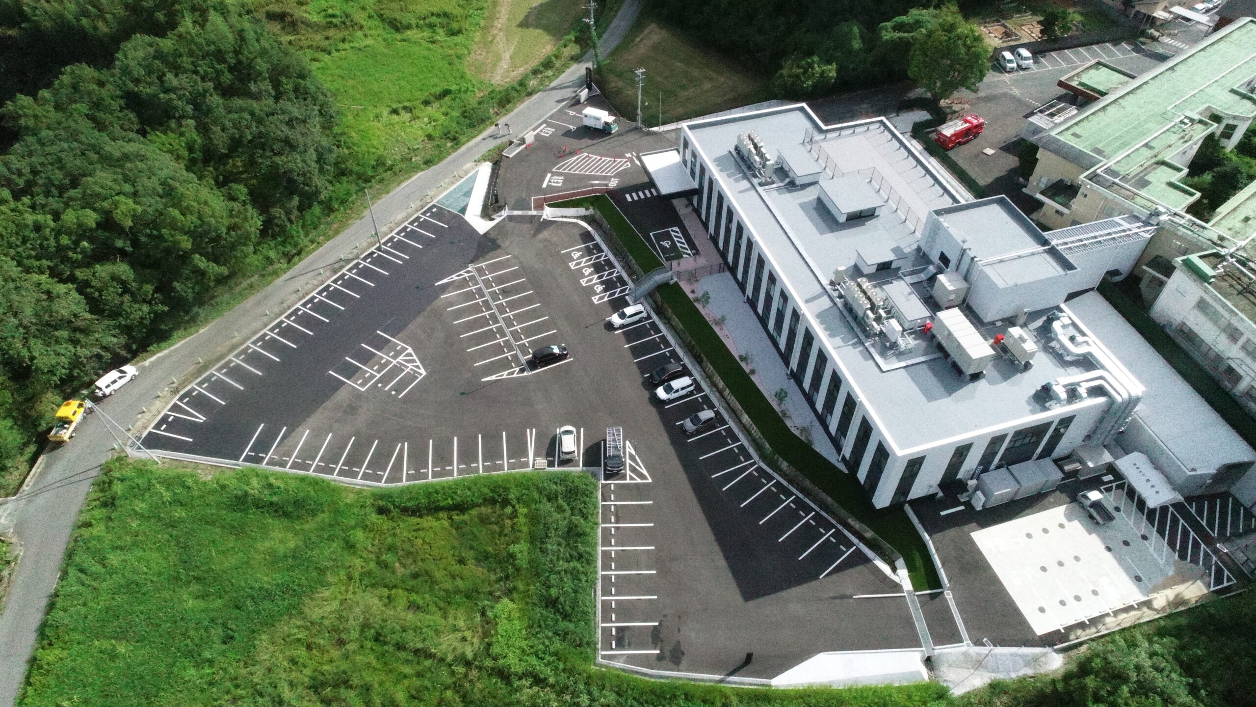 玉名病院新棟建築に伴う職員駐車場造成(舗装)他工事